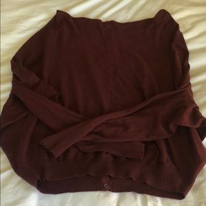 ALL SAINTS maroon thin sweater!! SIZE 10